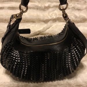 Gunmetal Leather ZIP Hobo